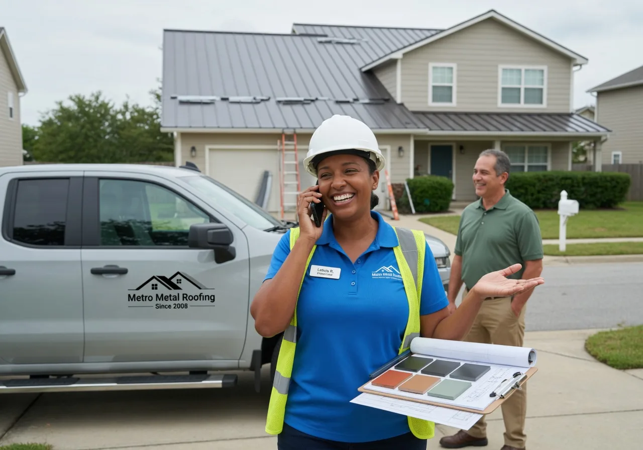 Storm Damage Metal Roof Repair in Tumbling Shoals, AR